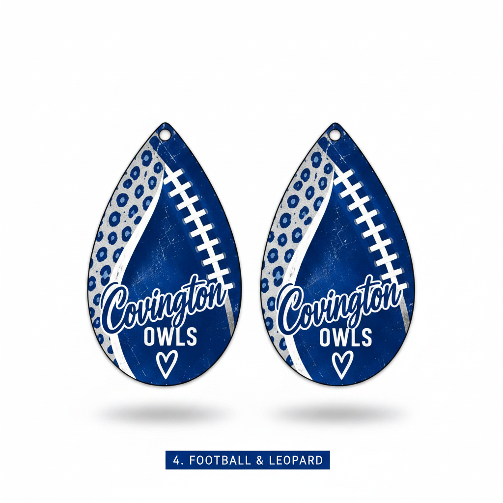 Covington Owls Teardrop Earrings - Choose Your Style