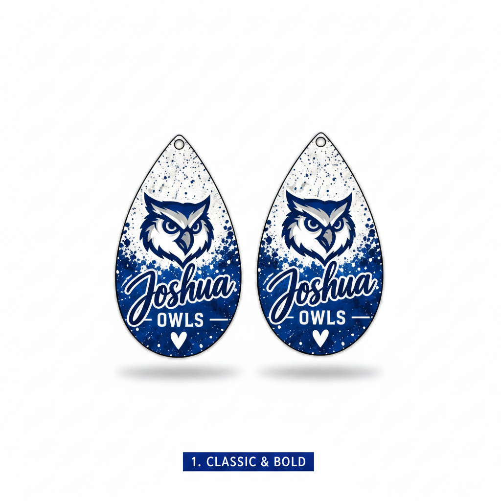 Joshua Owls Teardrop Earrings - Choose Your Style