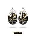 Cleburne Yellow Jackets Teardrop Earrings - Choose Your Style