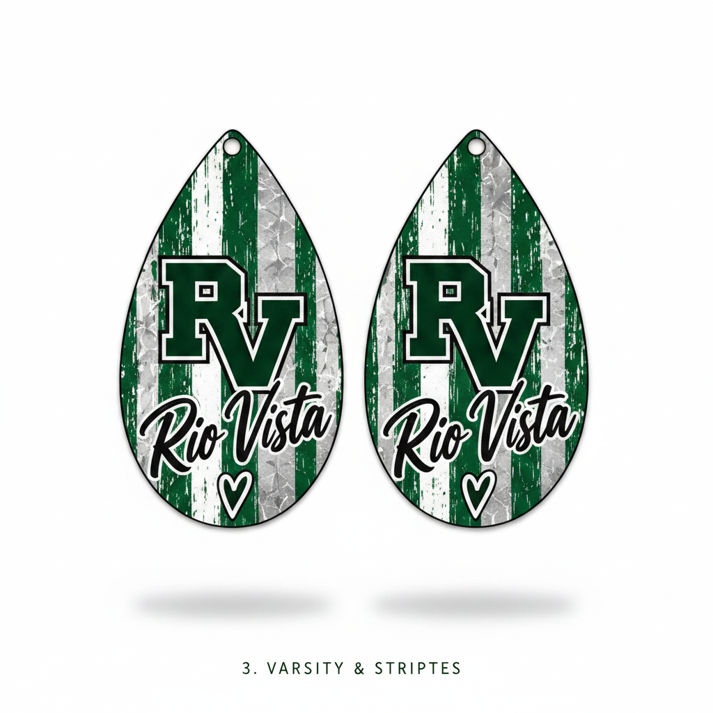 Rio Vista Eagles Teardrop Earrings - Choose Your Style