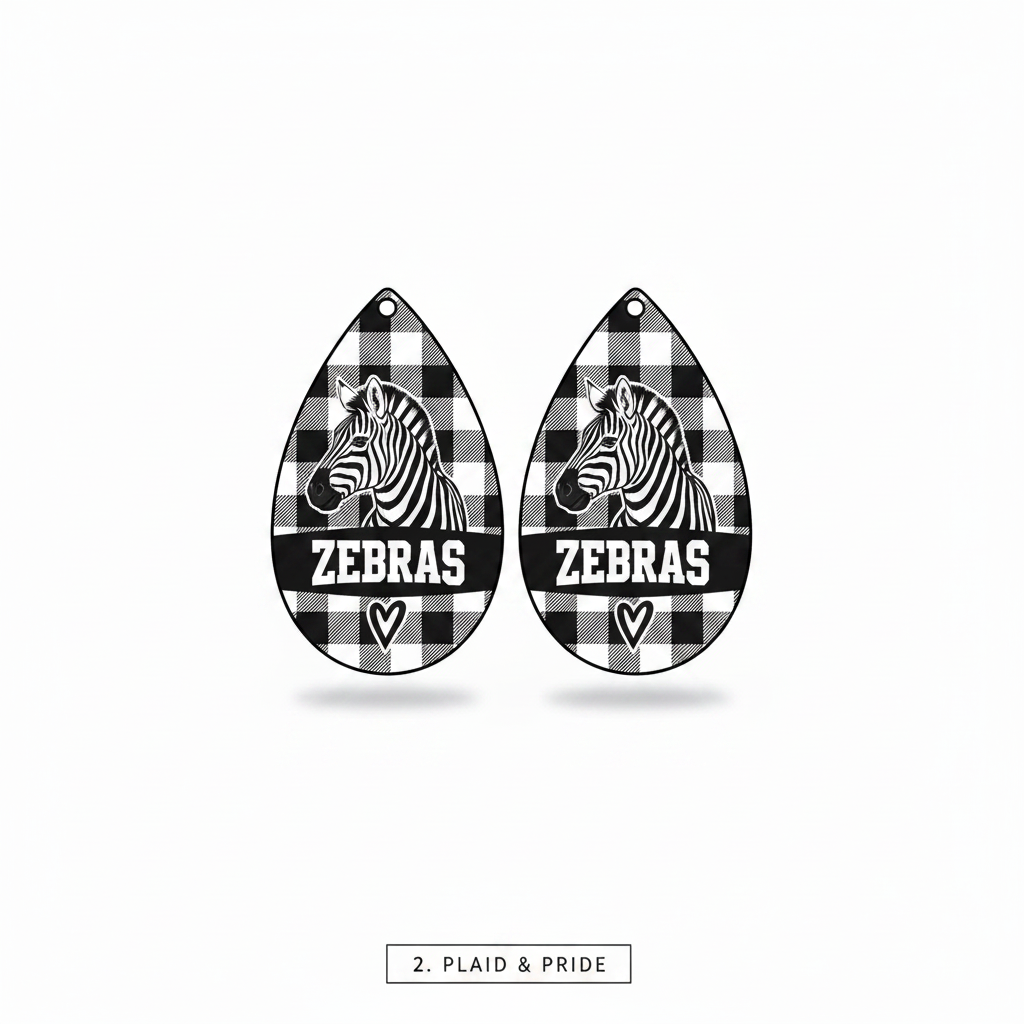 Grandview Zebras Teardrop Earrings - Choose Your Style