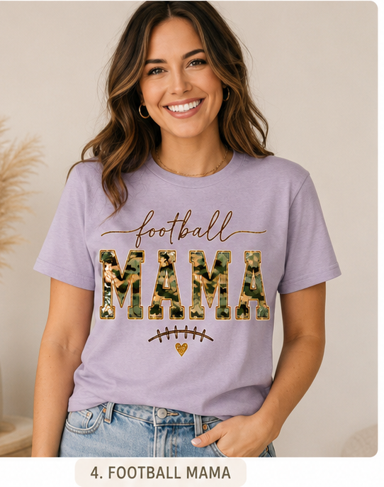Football Graphic Tee - Purple