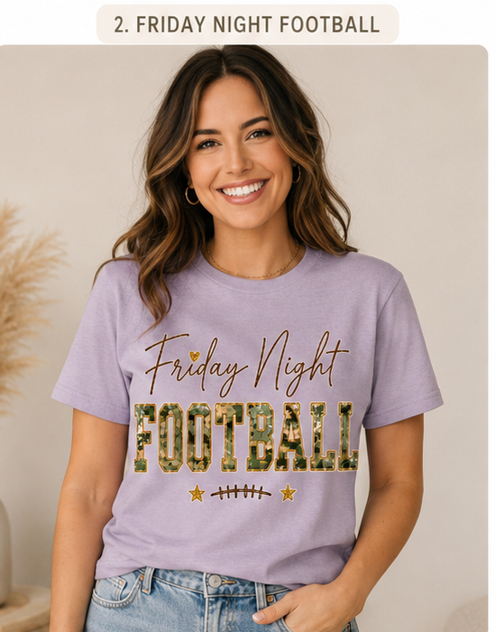 Football Graphic Tee - Purple