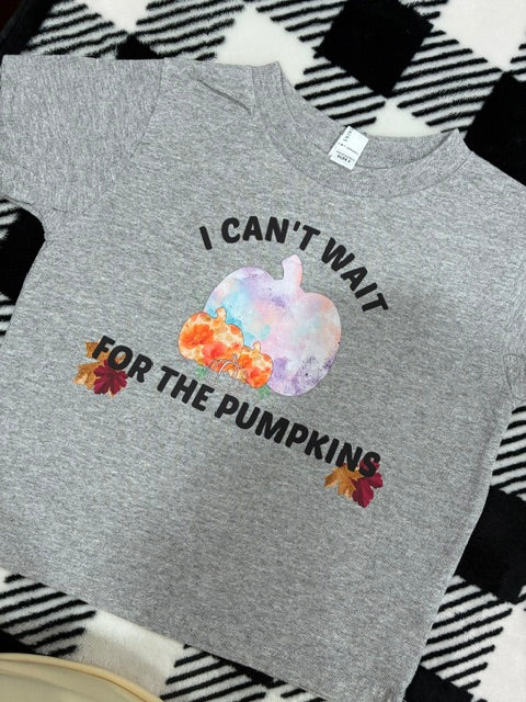 I Can't Wait for the Pumpkins Custom Shirt