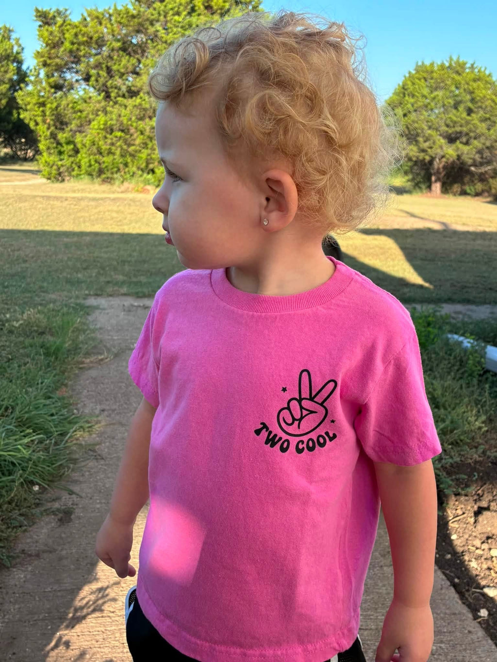 Two Cool Birthday Shirt - Toddler Custom Tee