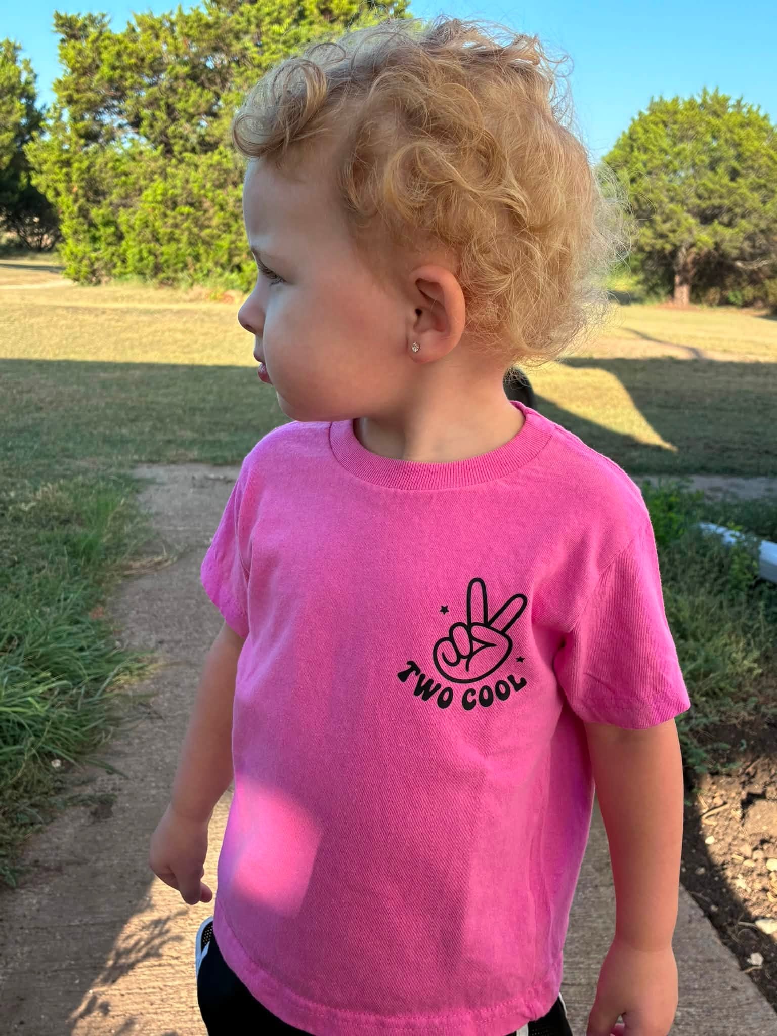 Two Cool Birthday Shirt - Toddler Custom Tee