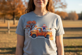 Heather Gray Fall Truck Tee Worn